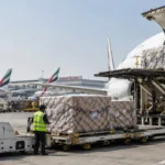 Air freight UAE cargo loading at Dubai airport